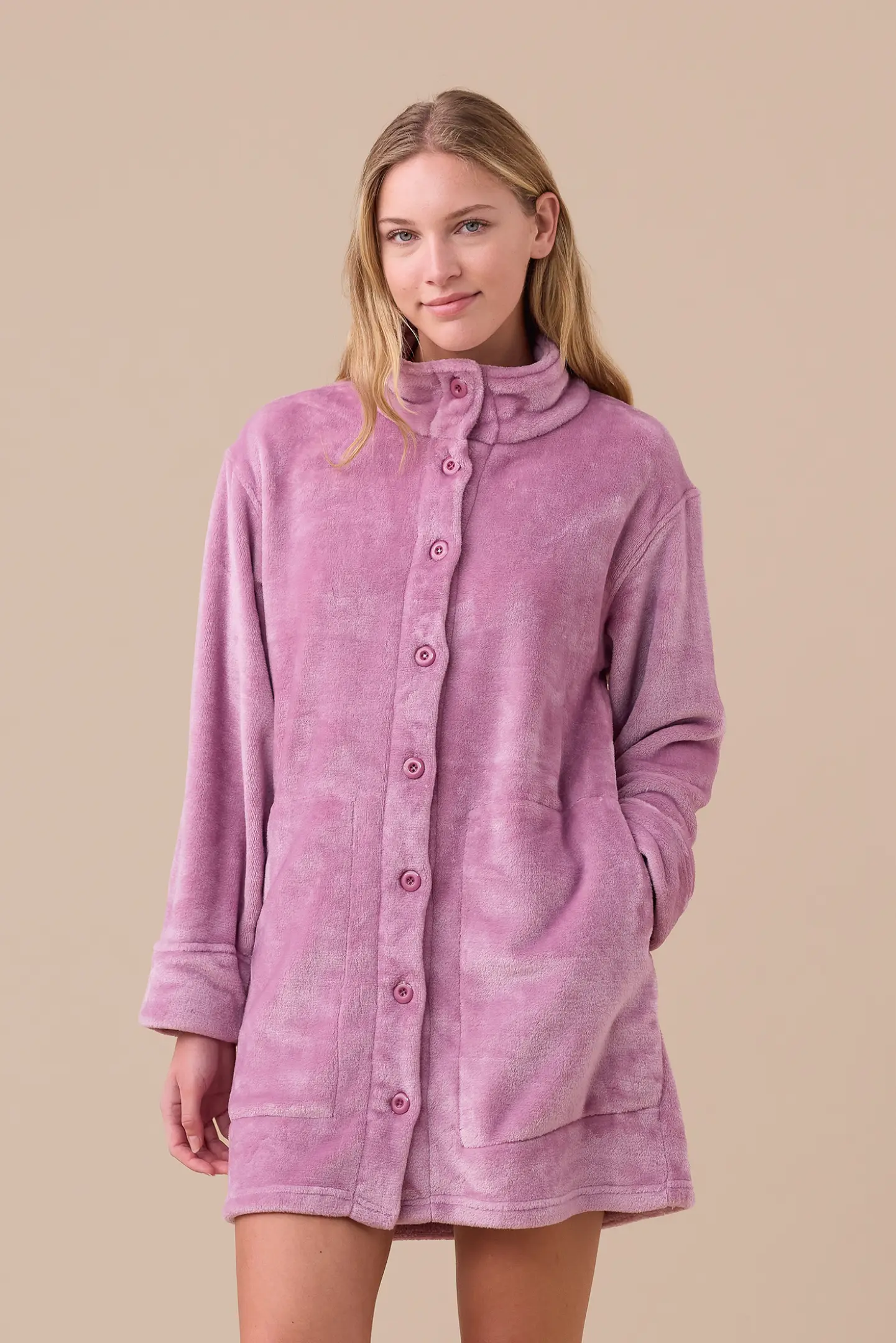 Vestaglia donna in coral articolo unito