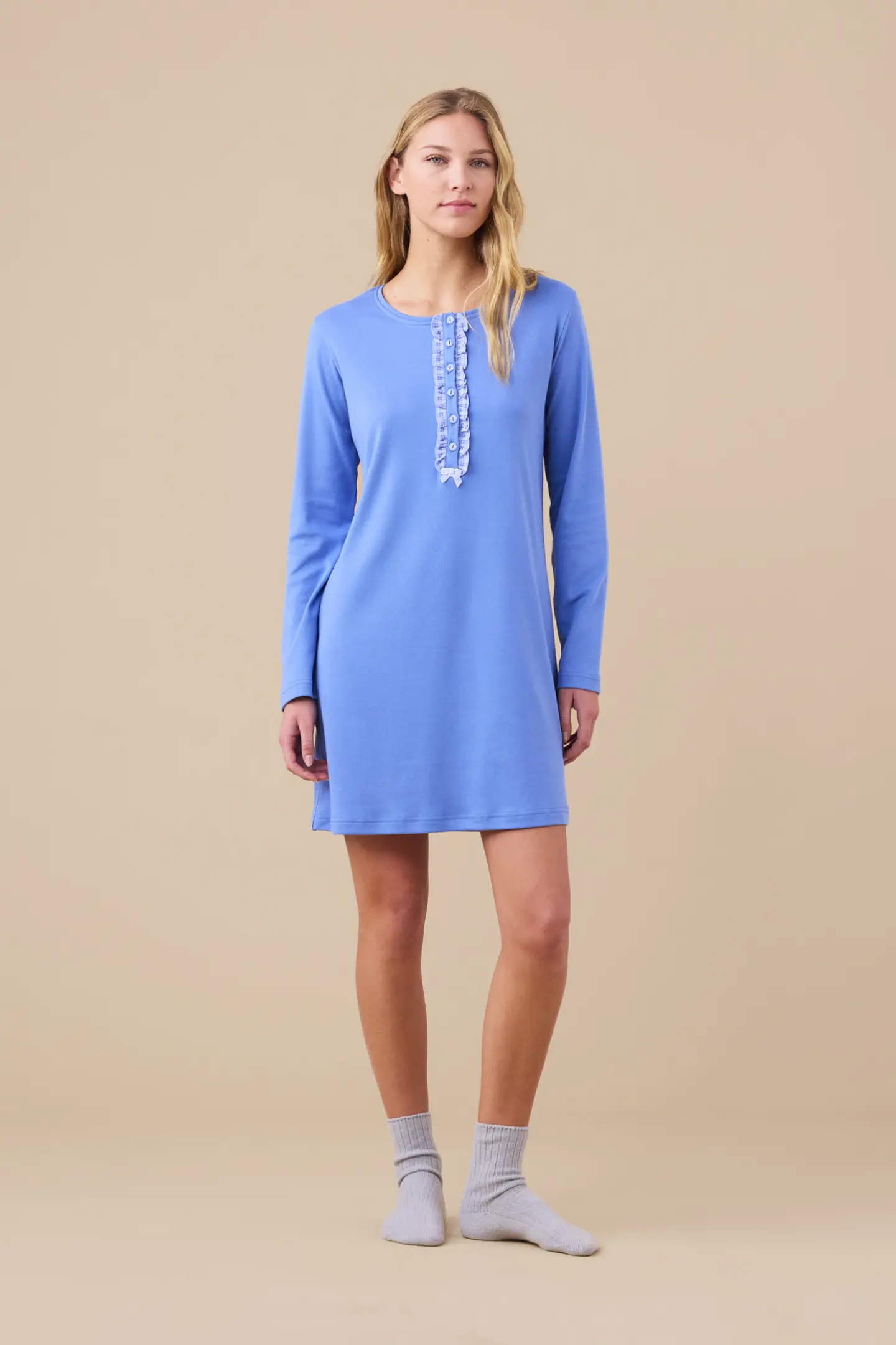 Camicia Da Notte Uomo Normann - Spugna Calda, Taglie Forti Disponibili