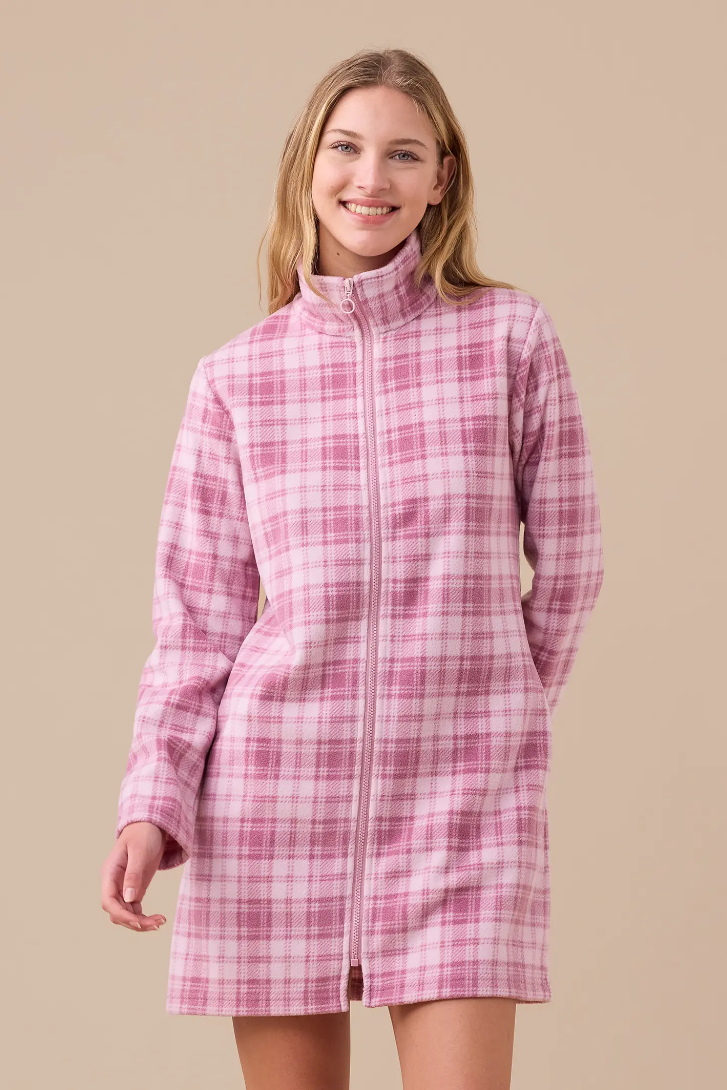 Vestaglia donna micropile articolo cuoricino.