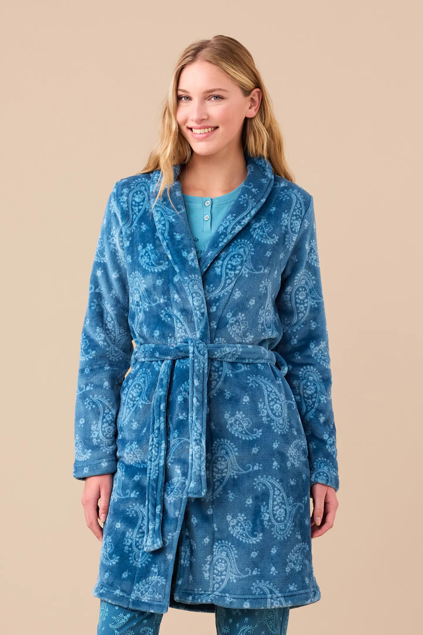 Vestaglia donna coral articolo cachemire.