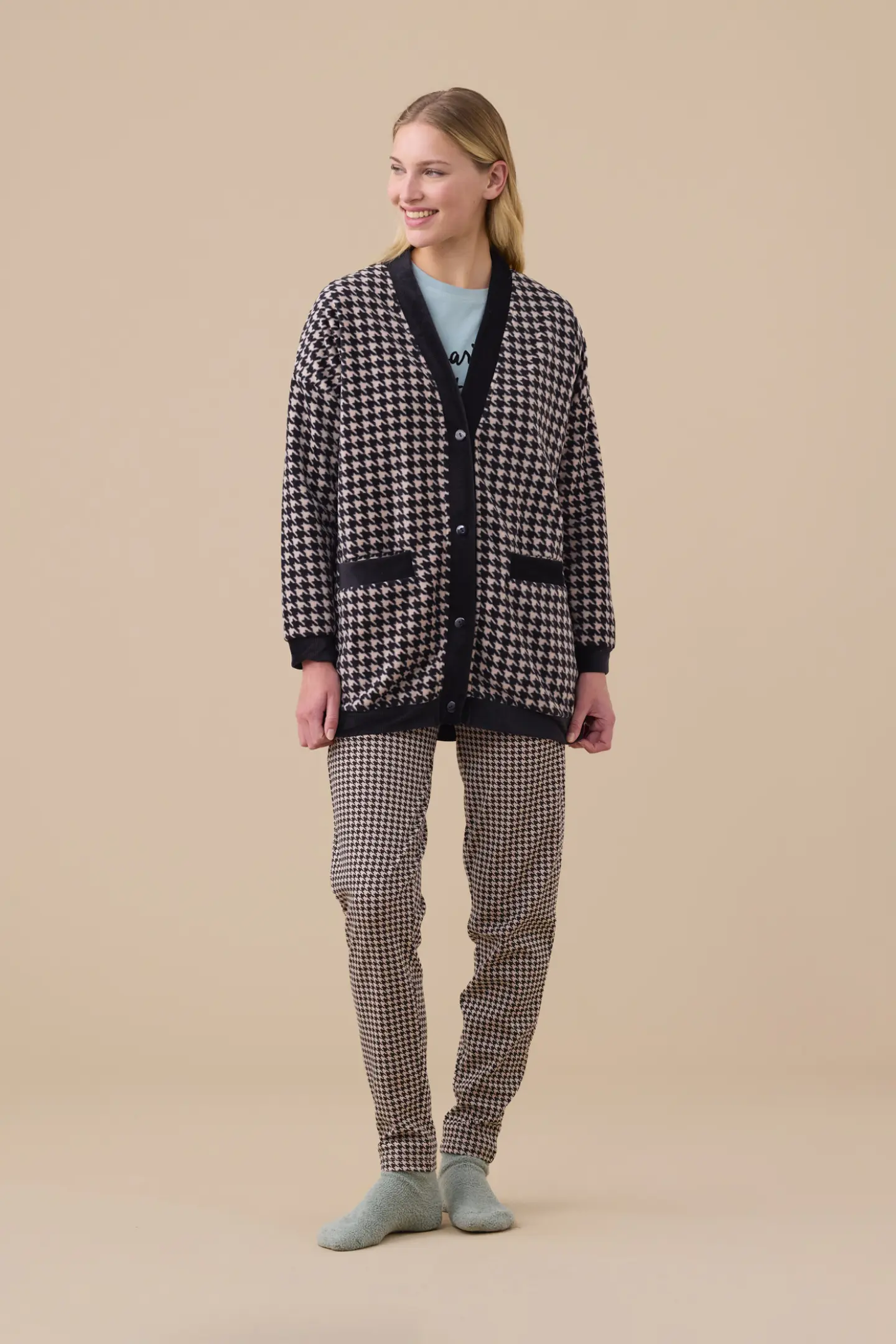 Cardigan donna in micropile articolo pidi.