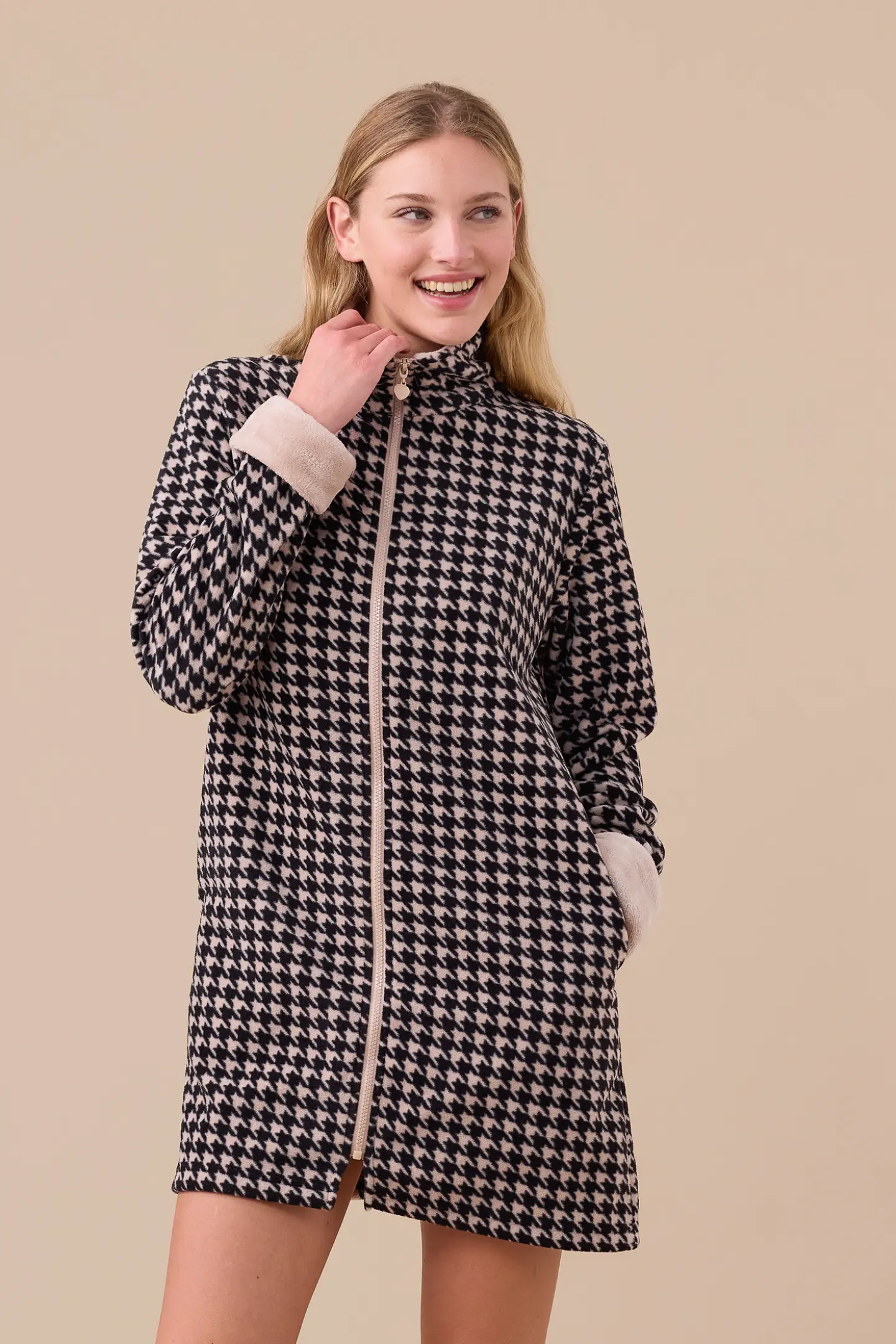 Vestaglia donna micropile articolo poule.