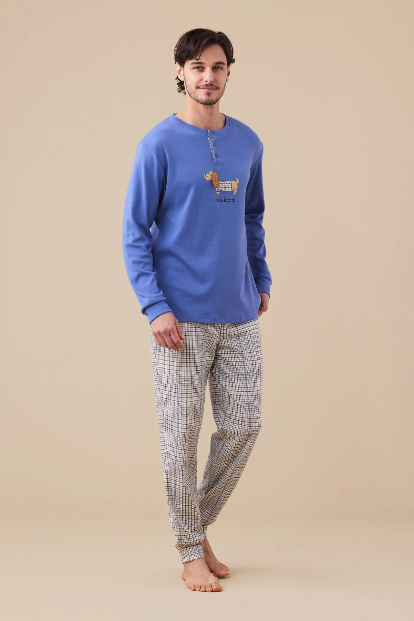 Pigiama uomo caldo cotone articolo yuppie.