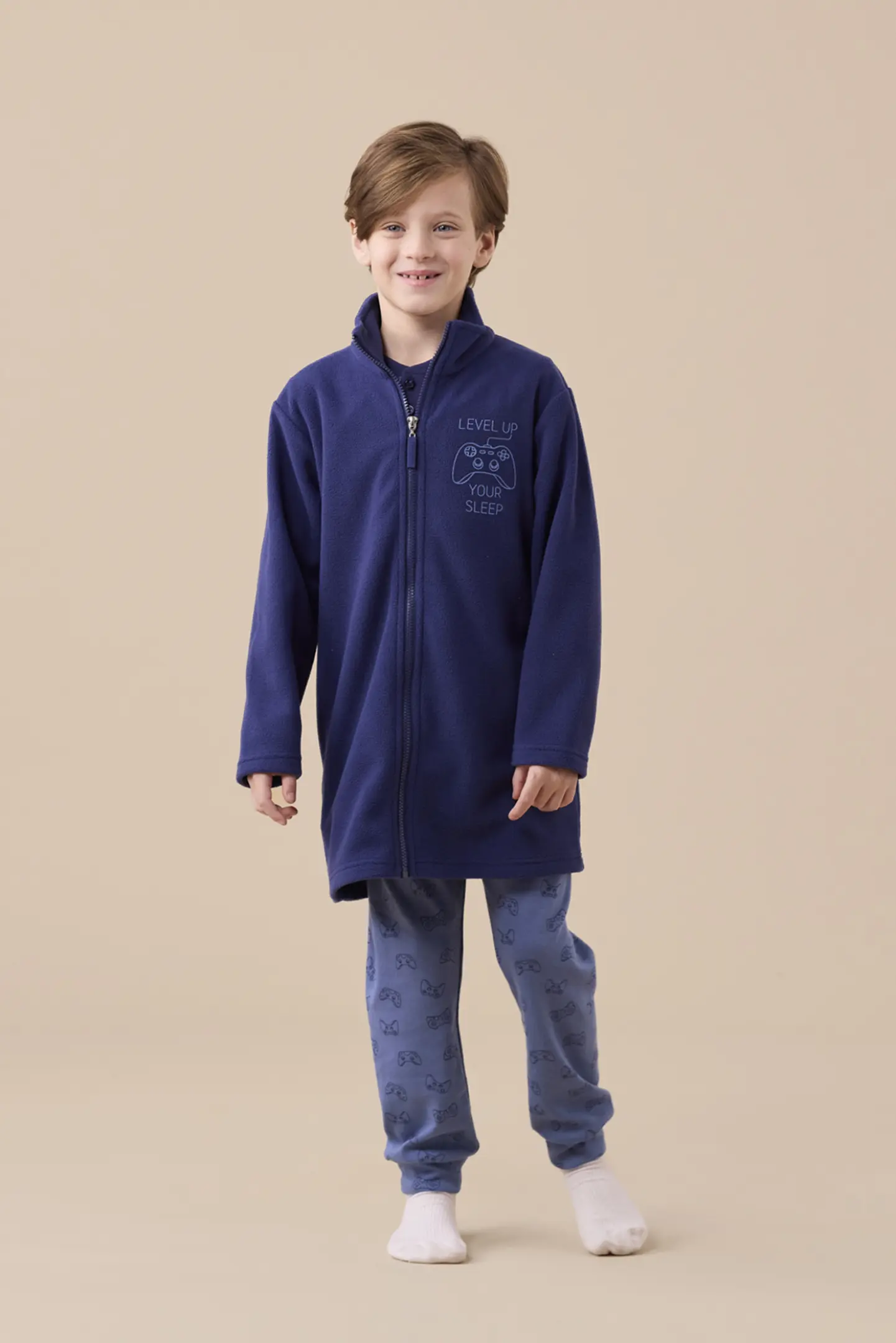 Vestaglia bambino in micropile articolo game