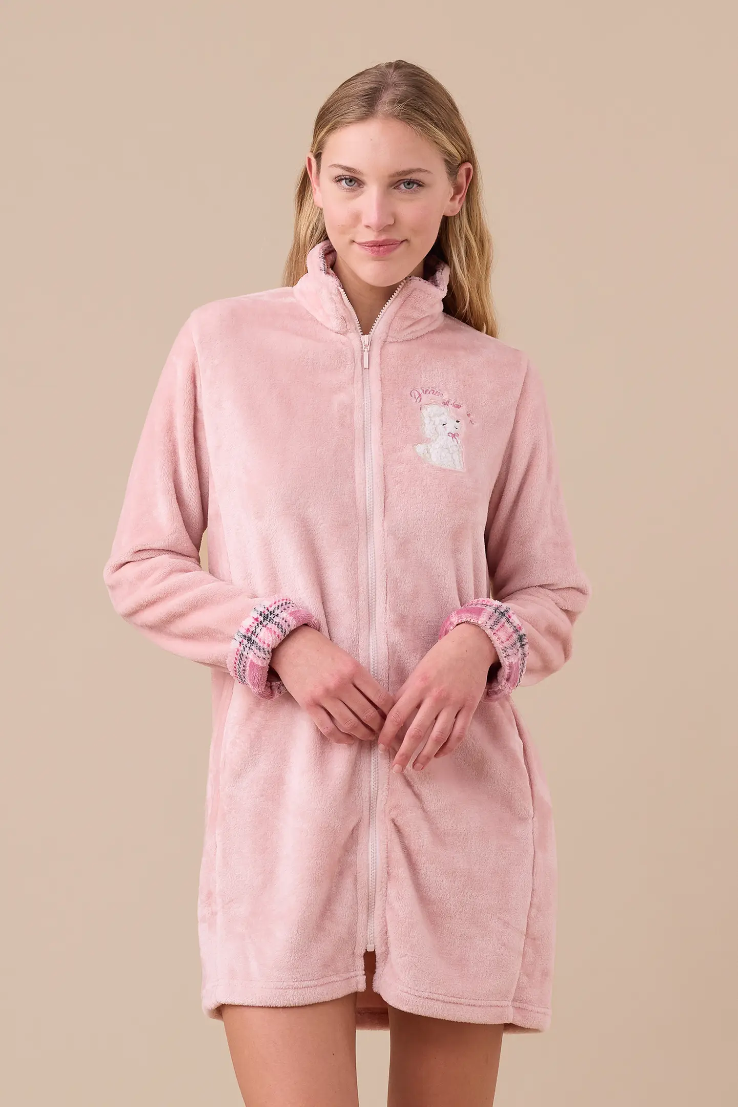 Vestaglia donna invernale in coral articolo barboncino