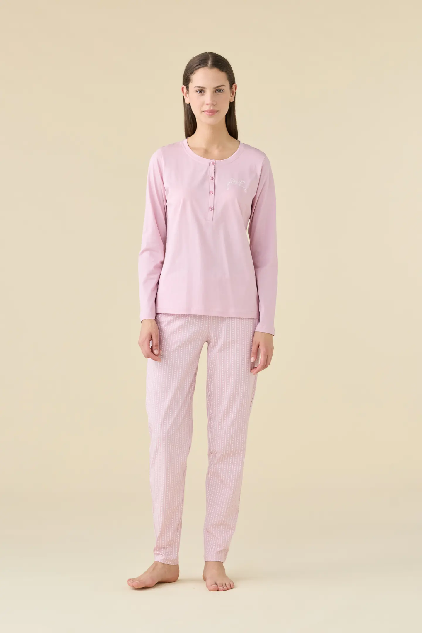 Pigiama donna estivo in cotone articolo heart.