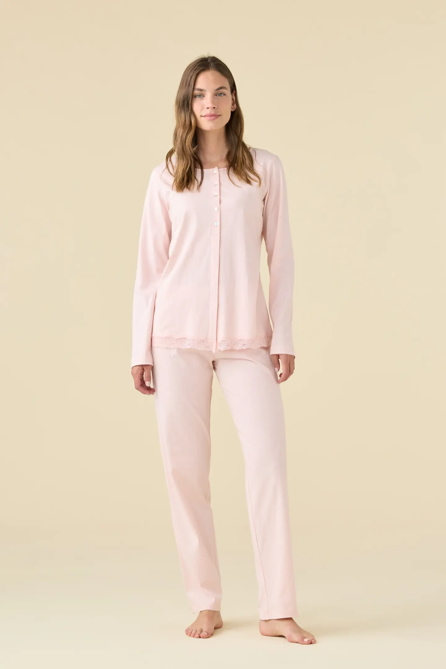 Pigiama donna estivo in cotone articolo essential.