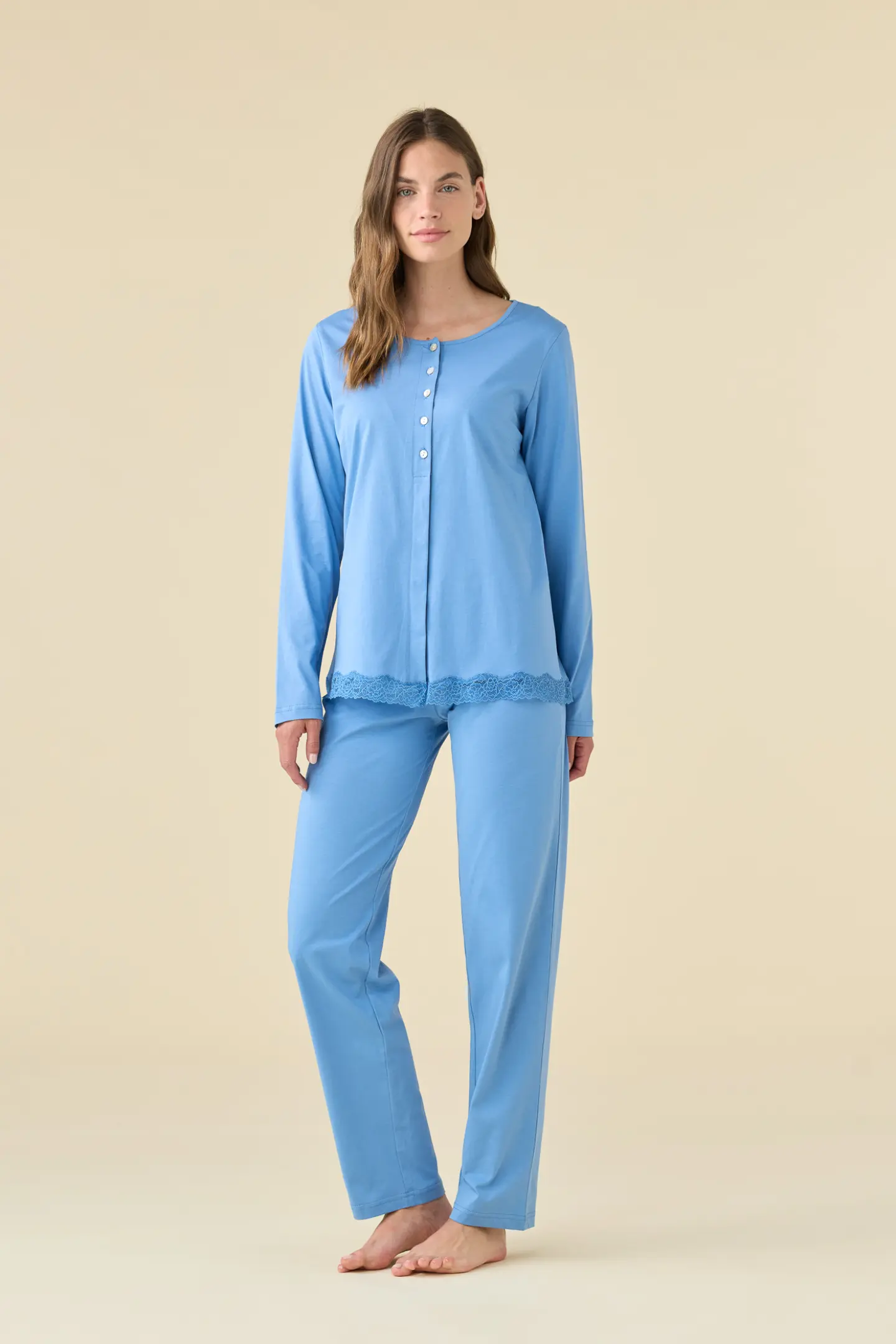 Pigiama donna estivo in cotone articolo essential.