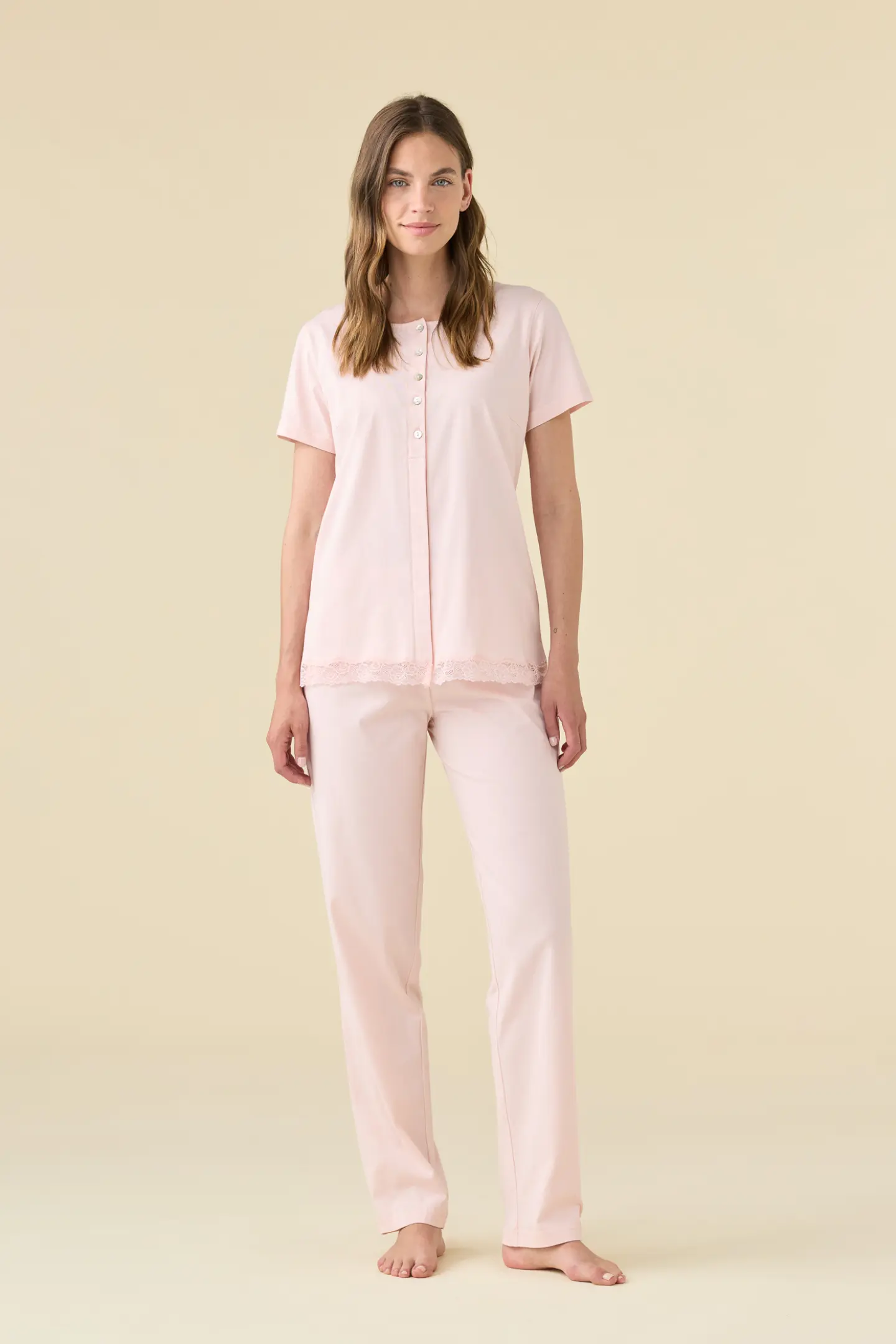 Pigiama donna estivo in cotone articolo essential.