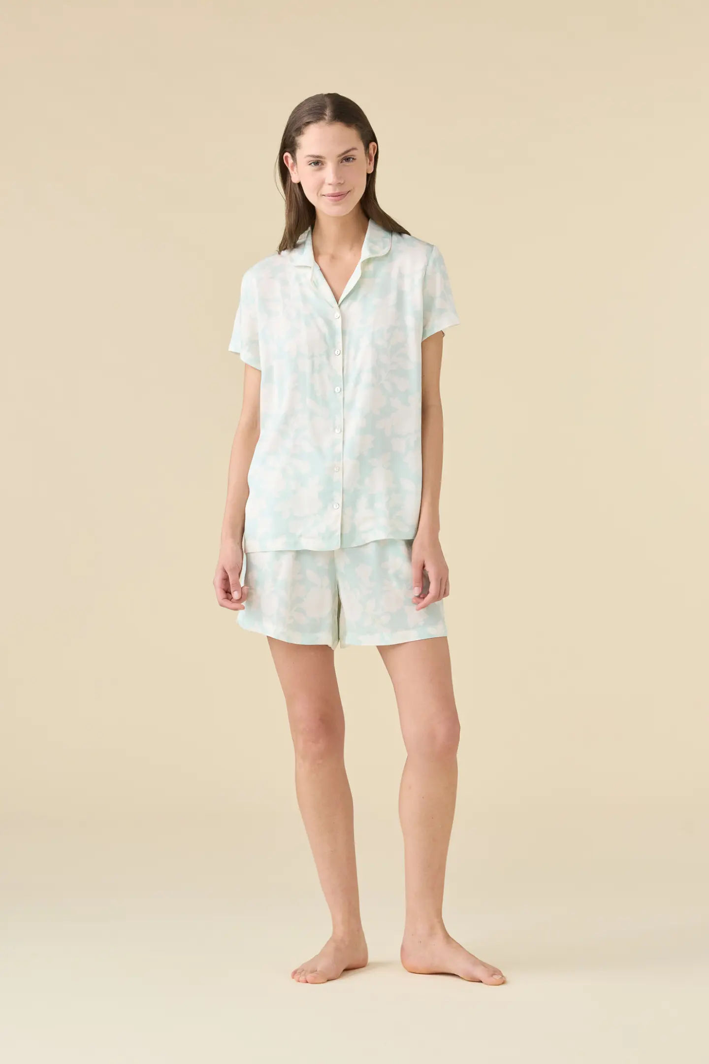 Pigiama donna estivo in viscosa articolo floret.