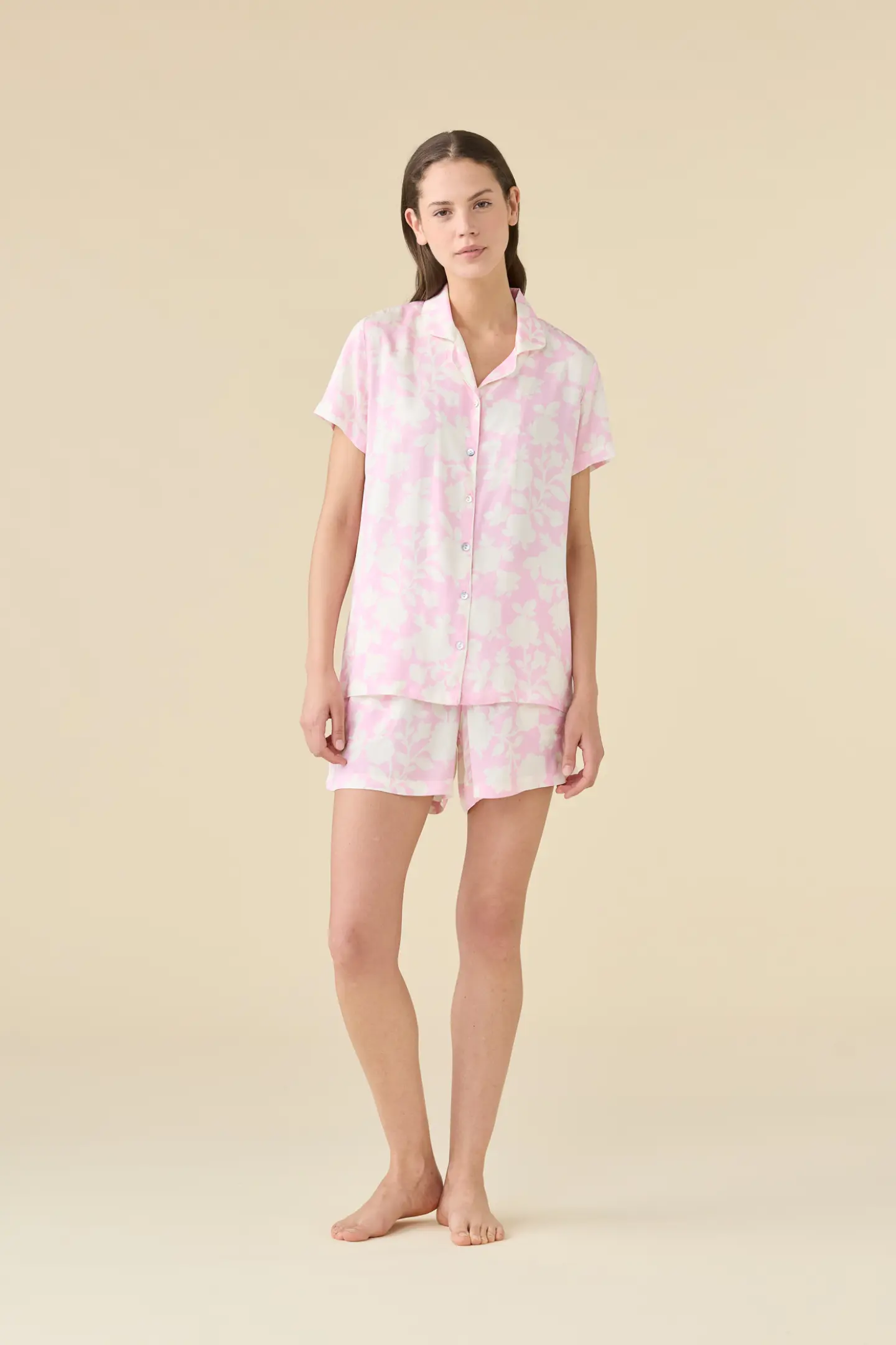 Pigiama donna estivo in viscosa articolo floret.