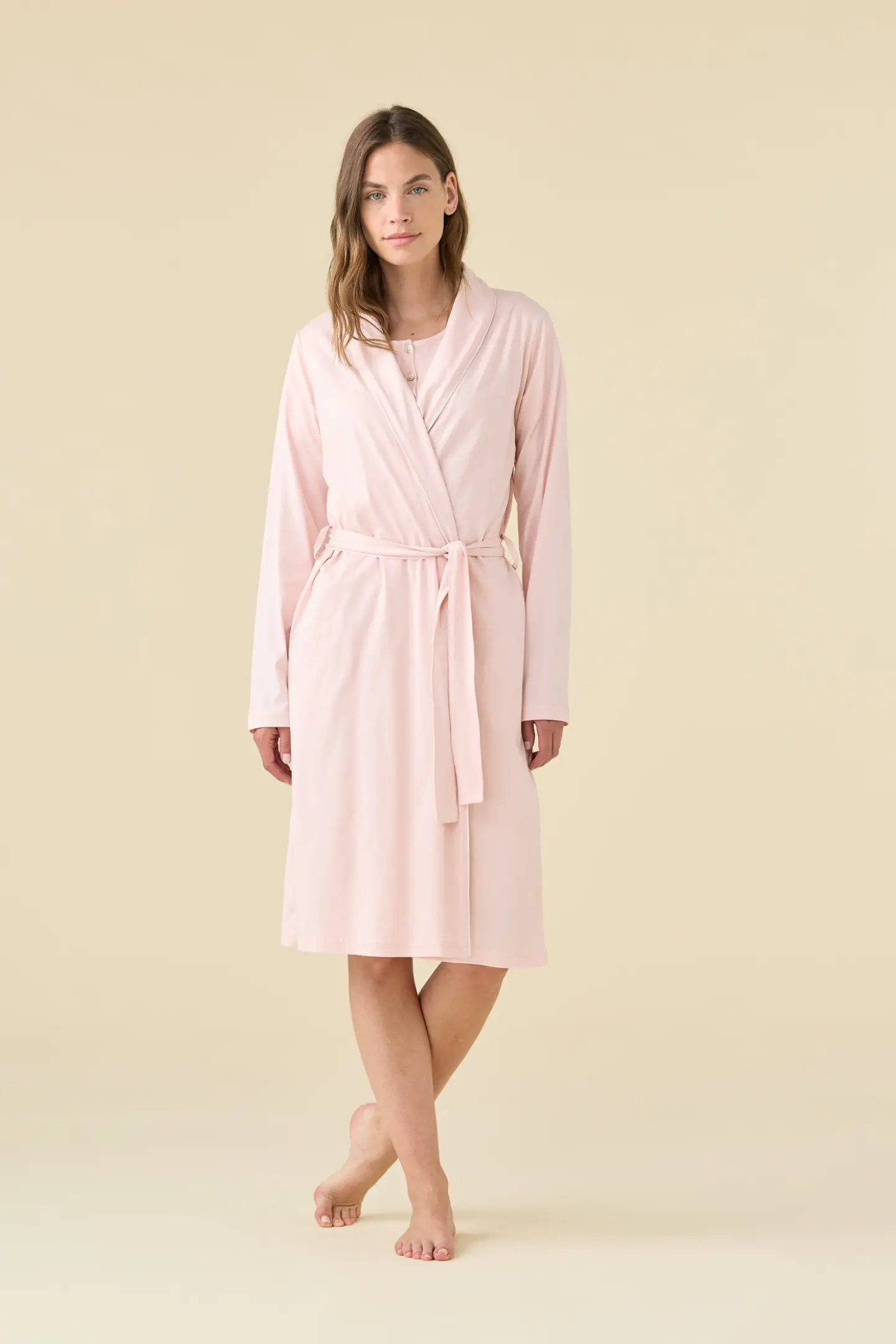 Vestaglia donna estiva in cotone articolo essential.