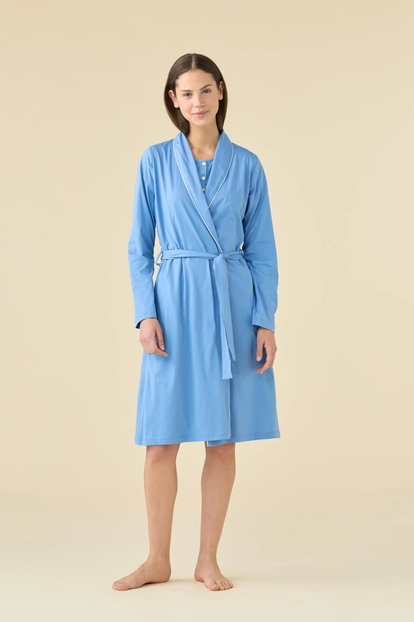 Vestaglia donna estiva in cotone articolo essential.